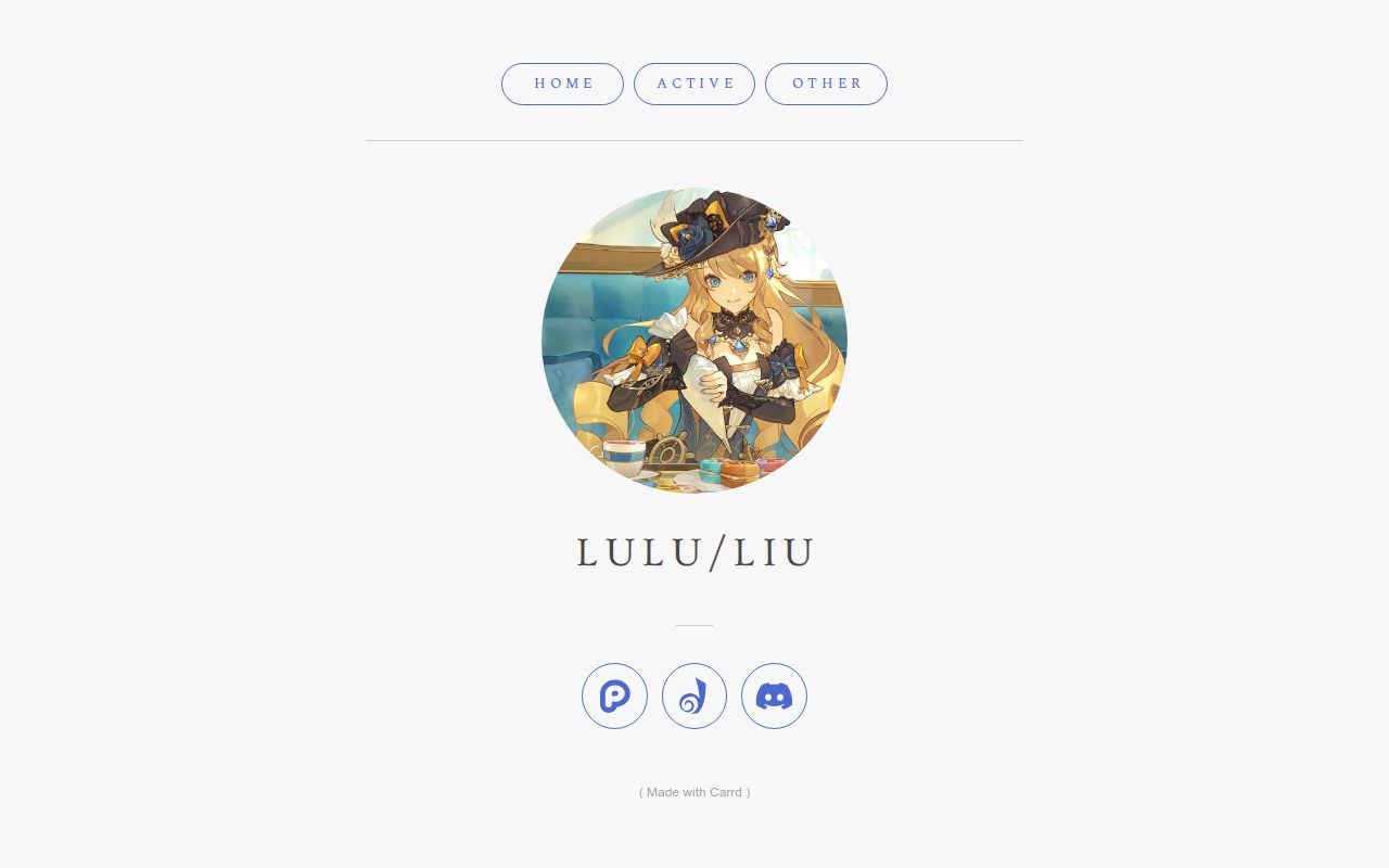 Carrd profile picture for @laughter